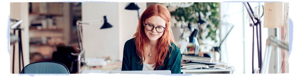 woman at laptop