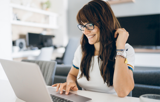 woman on laptop