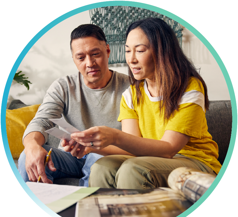 couple looking at paperwork